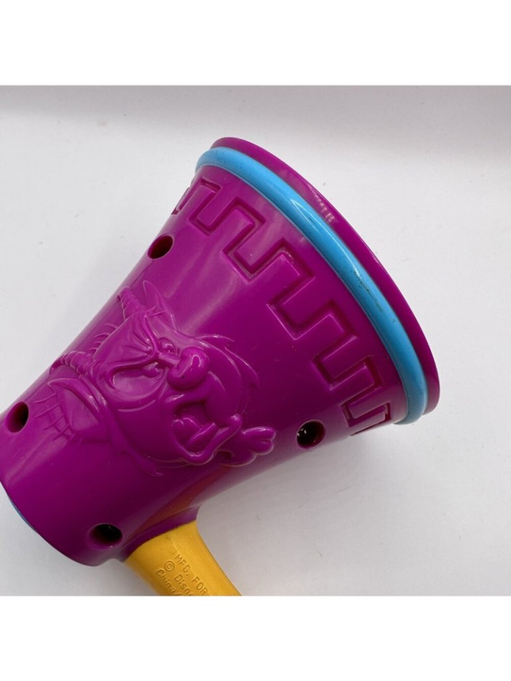 Vintage 1997 McDonald’s Disney Hercules #5 Purple & Yellow Megaphone Toy Happy M - Picture 2 of 10
